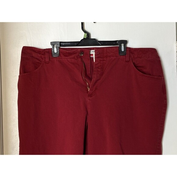 Cherokee Womens Dark Hot Pink / Cherry Red 22W Pants - Picture 2 of 11